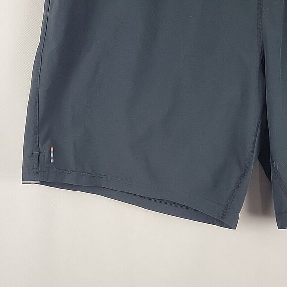 Smartwool Merino Blend Lined 8" Shorts Mens XL Black Running Athletic Reflective - Picture 4 of 10